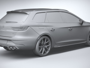 Seat Leon ST Cupra R 2019 Modelo 3D