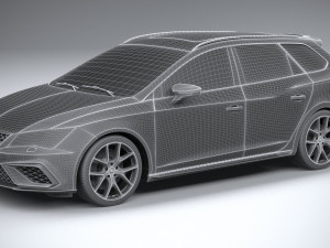 Seat Leon ST Cupra R 2019 Modelo 3D