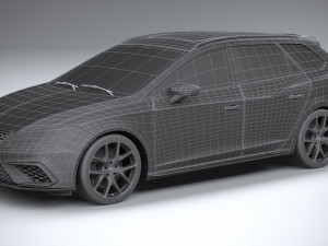 Seat Leon ST Cupra R 2019 Modelo 3D