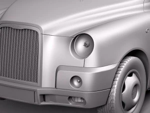 London Black Taxi Cab TX4 3D Model