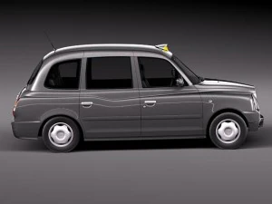 London Black Taxi Cab TX4 3D Model
