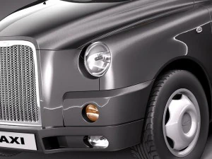 London Black Taxi Cab TX4 3D Model