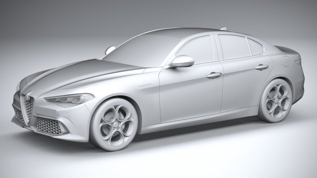 Download Alfa Romeo Giulia 2023 3D Model