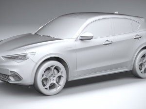 Alfa Romeo Stelvio 2023 3D 模型