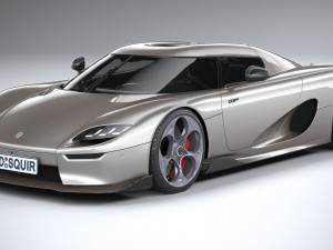 Koenigsegg CC850 2023 LowPoly Modelo 3D