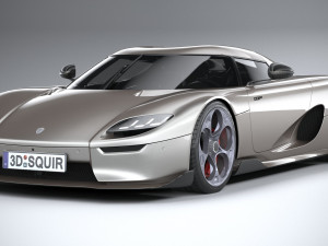 Koenigsegg CC850 2023 LowPoly Modelo 3D