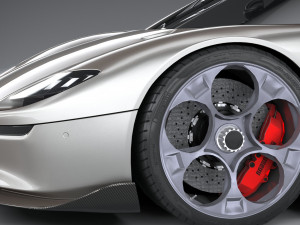 Koenigsegg CC850 2023 LowPoly Modelo 3D