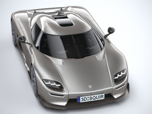 Koenigsegg CC850 2023 LowPoly Modelo 3D