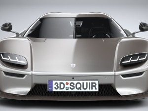 Koenigsegg CC850 2023 LowPoly Modelo 3D