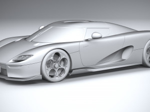 Koenigsegg CC850 2023 LowPoly Modelo 3D