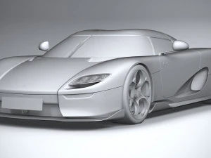 Koenigsegg CC850 2023 LowPoly 3D Model