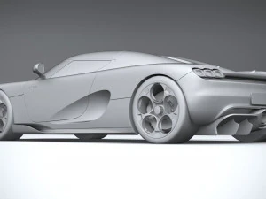 Koenigsegg CC850 2023 LowPoly 3D Model