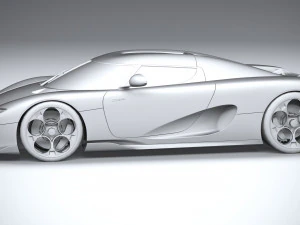 Koenigsegg CC850 2023 LowPoly 3D Model