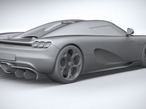 Koenigsegg CC850 2023 LowPoly Modelo 3D