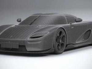Koenigsegg CC850 2023 LowPoly 3D Model