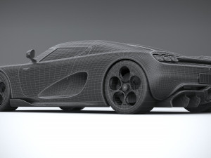 Koenigsegg CC850 2023 LowPoly Modelo 3D