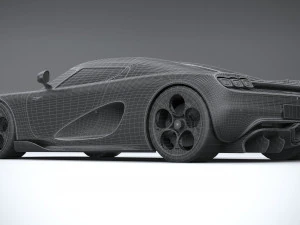 Koenigsegg CC850 2023 LowPoly 3D Model