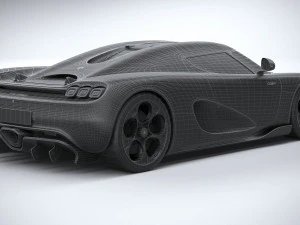 Koenigsegg CC850 2023 LowPoly 3D Model
