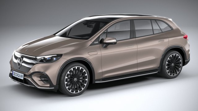Mercedes-Benz EQE SUV 2024 3D Model .c4d .max .obj .3ds .fbx .stl .blend