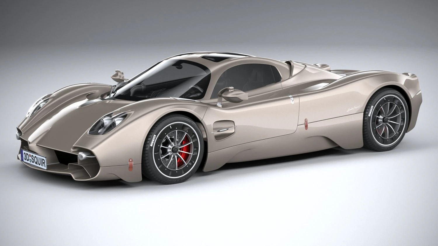 Pagani Utopia 2023 3D Model .c4d .max .obj .3ds .fbx .stl .blend 