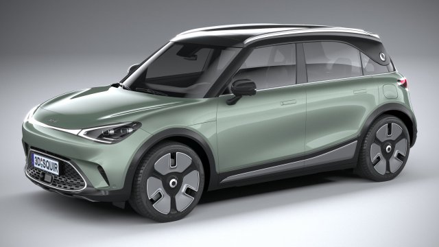 Smart 1 2023 3D Модель .c4d .max .obj .3ds .fbx .stl .blend 