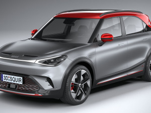 Smart 1 Brabus 2023 3D Модель