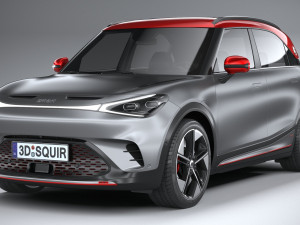 Smart 1 Brabus 2023 3D Модель