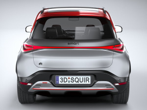 Smart 1 Brabus 2023 3D Модель