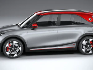 Smart 1 Brabus 2023 3D Model