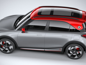 Smart 1 Brabus 2023 3D Модель