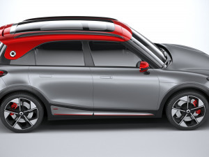 Smart 1 Brabus 2023 3D Модель