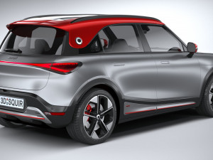 Smart 1 Brabus 2023 3D Модель