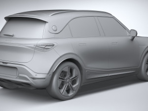 Smart 1 Brabus 2023 3D Модель