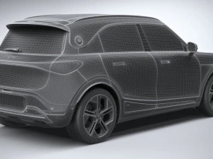 Smart 1 Brabus 2023 3D Model