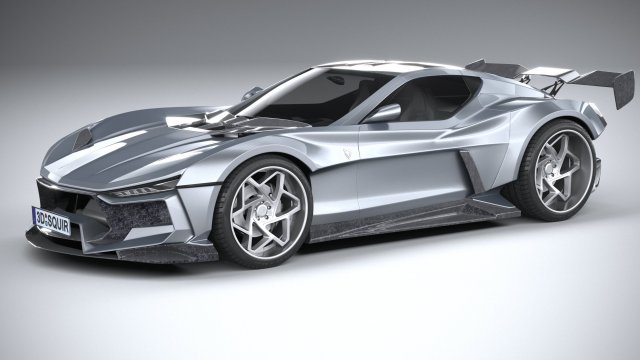 Valarra Corvette 2022 Modèle 3D .c4d .max .obj .3ds .fbx .stl .blend 