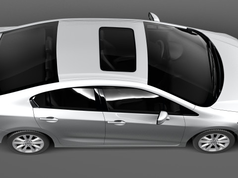 Honda Civic Sedan USA 2013 3D Модель