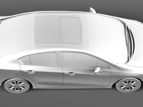 Honda Civic Sedan USA 2013 3D Модель