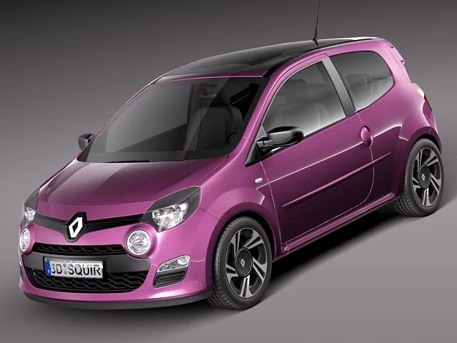 Renault Twingo 2012 3D Model .c4d .max .obj .3ds .fbx .stl .blend 