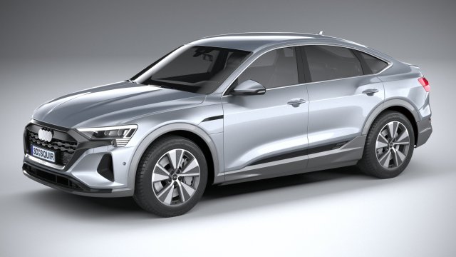 Audi Q8 E-Tron Sportback 2024 3D मॉडल .c4d .max .obj .3ds .fbx .stl .blend 