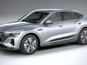 Audi Q8 E-Tron Sportback 2024 3D Model