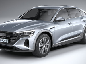 Audi Q8 E-Tron Sportback 2024 3D मॉडल