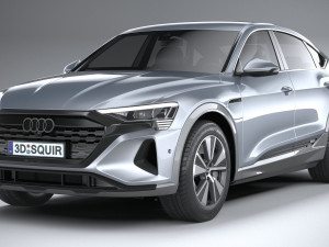 Audi Q8 E-Tron Sportback 2024 3D मॉडल