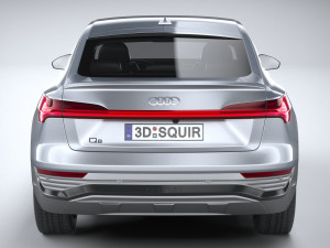 Audi Q8 E-Tron Sportback 2024 3D मॉडल