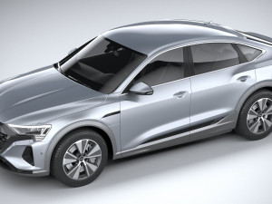 Audi Q8 E-Tron Sportback 2024 3D मॉडल