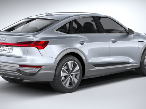 Audi Q8 E-Tron Sportback 2024 3D मॉडल