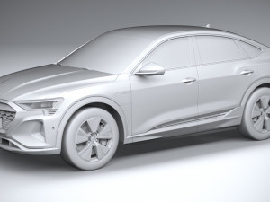 Audi Q8 E-Tron Sportback 2024 3D मॉडल