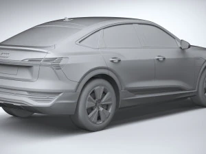 Audi Q8 E-Tron Sportback 2024 3D Model