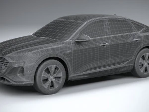 Audi Q8 E-Tron Sportback 2024 3D Model
