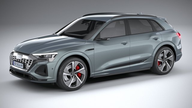 Audi Q8 SLine E-Tron 2024 Model 3D .c4d .max .obj .3ds .fbx .stl .blend 