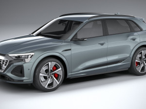 Audi Q8 SLine E-Tron 2024 Model 3D